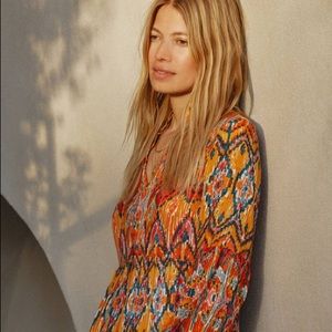Maeve Tamarind Tiered Maxi Dress